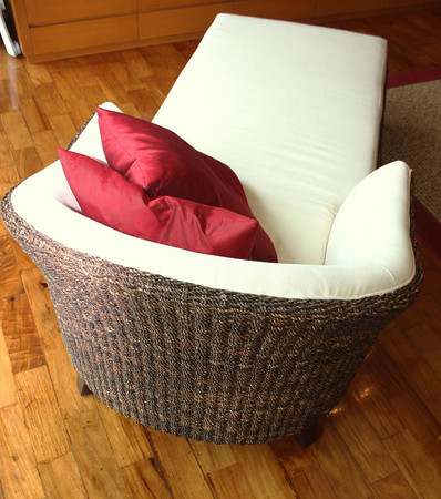 rattan chaise lounge